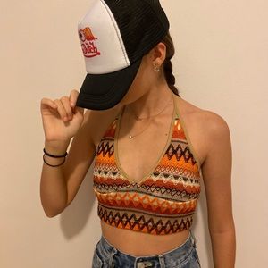 SHEIN Halter Crochet Top. Ultra cute!